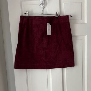 Mango leather skirt M NWT